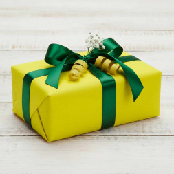 Бумага гофрированная ЛИМОННАЯ 975 140гр