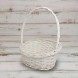 Корзина овальная белая ива со скошенным краем в 3-х размерах