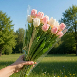 Конус прозрачный размер 30*60см уп 50шт