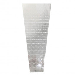 Конус прозрачный с рисунком Горох размер 30*60см уп 50шт