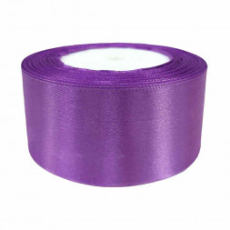 Лента атласная фиолетовая размер 5см*23м