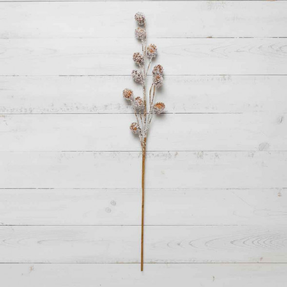 Веточка заснеженная с шишками Н-60см