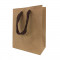 Пакет крафт с тканевой ручкой размер 18*23*10см