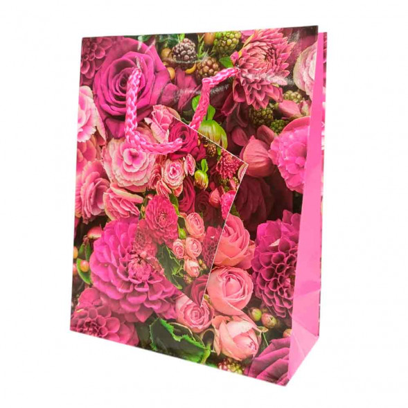 Пакет ламинированный Цветы размер 12*15*5,5см