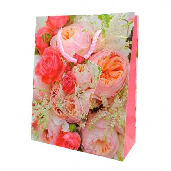 Пакет ламинированный Цветы размер 12*15*5,5см