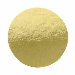 Подложка для торта усиленная Золото/жемчуг d-22см 1,5мм