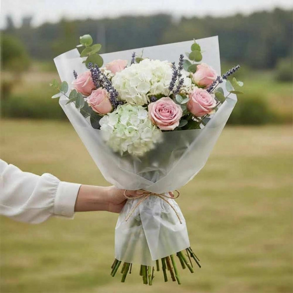 Пленка в рулоне матовая белая размер 60см*20м 400гр