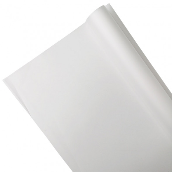 Пленка в рулоне матовая белая размер 60см*20м 400гр