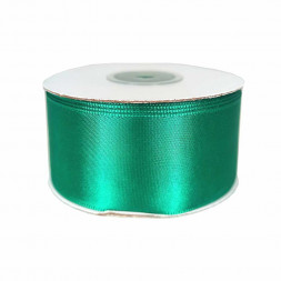 Лента атласная изумрудная размер 4см*23м