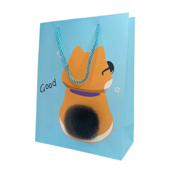 Пакет ЛЮКС Пушистик размер 18*24*8,5см