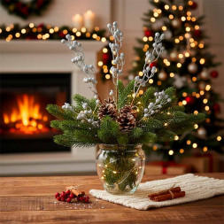 Ветка с синими ягодами Н-61см