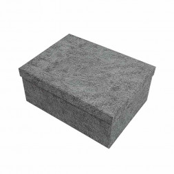 Коробка прямоугольная Кожа серая в 8-ми размерах