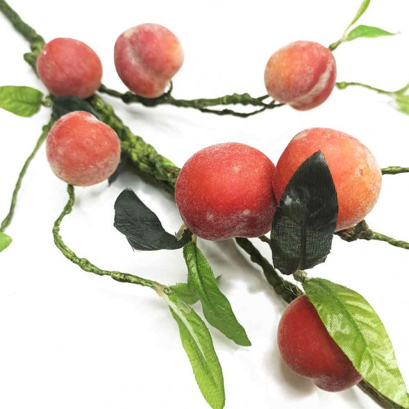 Ветка с персиками Н-85см