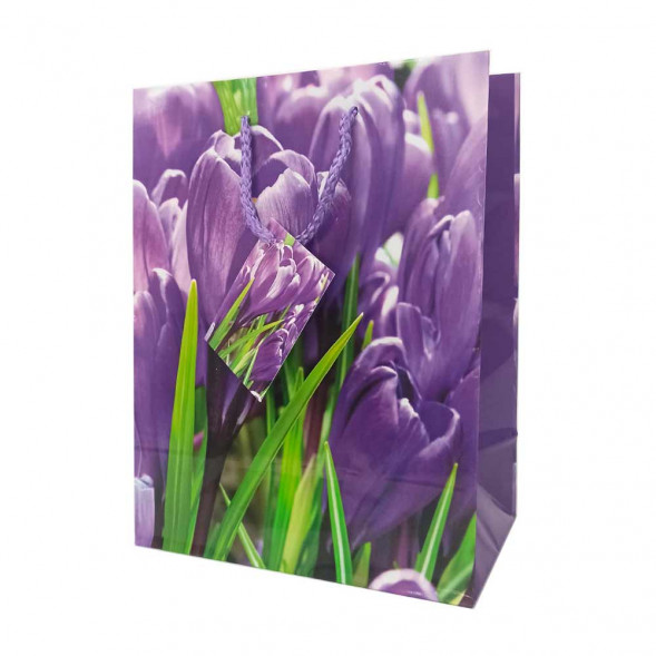 Пакет ламинированный Цветы размер 18*23*10см