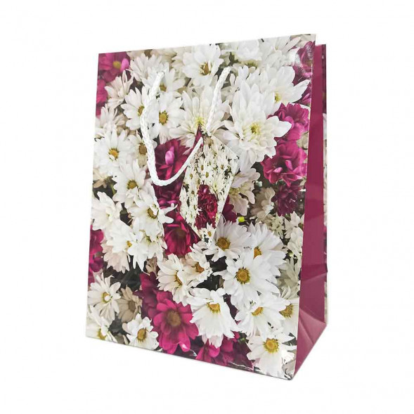 Пакет ламинированный Цветы размер 18*23*10см