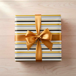 Бумага подарочная Косые полосы размер листа 70*100см уп 2л