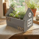 Ящик декоративный Домик серый в 2-х размерах
