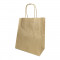 Пакет бумажный крафт с крученой ручкой 70г/м2 размер 22*25*12см уп 10шт