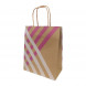 Пакет крафт Полосы с крученой ручкой размер 18*23*10см