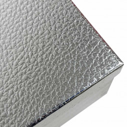 Коробка прямоугольная металл Серебро в 10-ти размерах