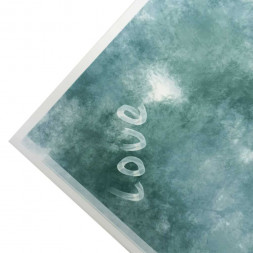 Пленка матовая в листах Нежность виридиан с кантом размер 58*58см