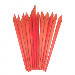 Рожок из древесного шпона красный H-38см уп 12шт