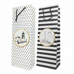 Пакет под бутылку ЛЮКС Рисунок размер 13*36*9см