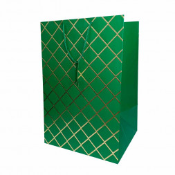 Пакет ЛЮКС Ромб с золотым тиснением размер 36*54*30см