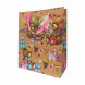 Пакет крафт Медведи размер 26*32*12см