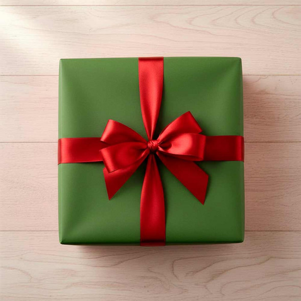 Бумага крафт в рулоне зеленая хвоя размер 70см*10м 50гр/м2