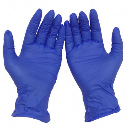 Перчатки нитрил фиолетовые 5 пар S, M, L, XL