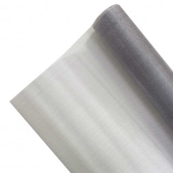 Органза СНЕГ в рулоне серая размер 70см*9м