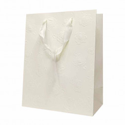 Пакет ЛЮКС Розы с тиснением размер 18*23*10см