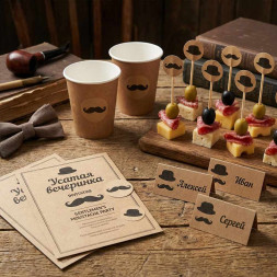 Наклейки крафт Атрибуты шпиона D-2,5см уп 60шт