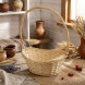 Корзина овальная ива светлая размер 39*31/15*52см