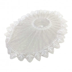 Манжетка для букета овальная с листьями размер 33*23см