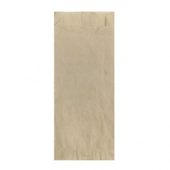 Пакет бумажный крафт под столовые приборы 40г/м2 размер 20*8*2см уп 10шт