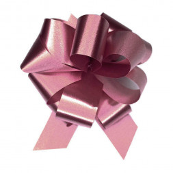 Бант-шар однотонный бордовый размер 30*127мм