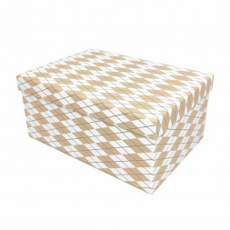 Коробка прямоугольная Ромбики в 7-ми размерах