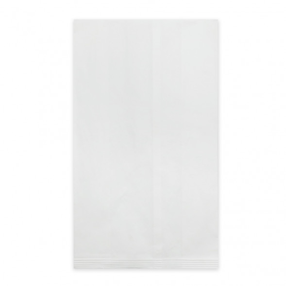 Пакет бумажный белый с ламинацией с плоским дном 40г/м2 размер 34*20*10см уп 10шт