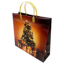 Пакет сумка размер 30*30см Новогодняя ель