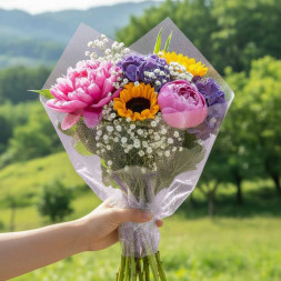 Пленка в рулоне Хрусталь сиреневая размер 57см*6,5м 120мкр