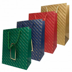 Пакет ЛЮКС Стрелки с золотым тиснением размер 18*23*10см