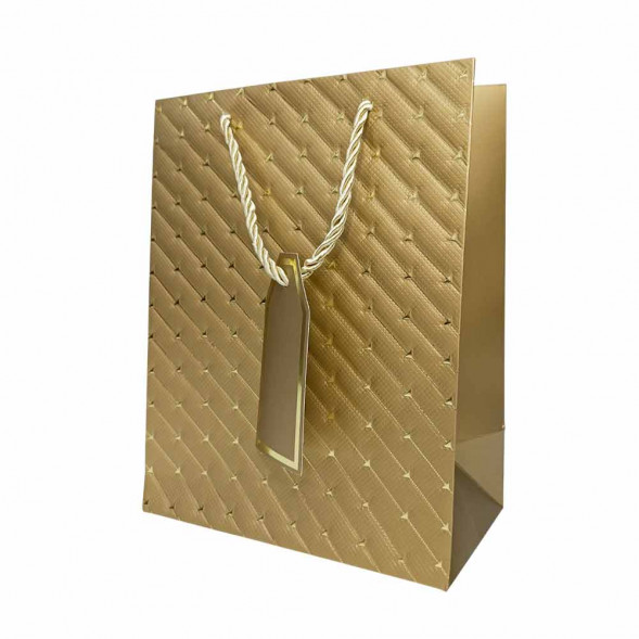 Пакет ЛЮКС Стрелки с золотым тиснением размер 18*23*10см