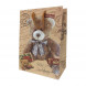 Пакет крафт Мишки размер 31*43*19см