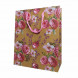 Пакет крафт Цветы размер 26*32*12см