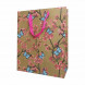 Пакет крафт Цветы размер 26*32*12см