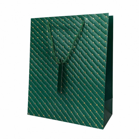 Пакет ЛЮКС Стрелки с золотым тиснением размер 26*32*12см