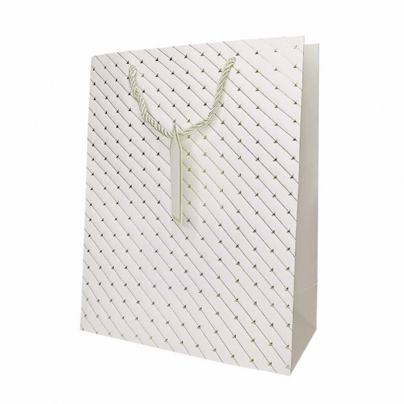 Пакет ЛЮКС Стрелки с золотым тиснением размер 26*32*12см