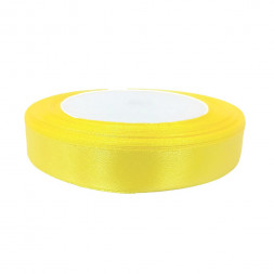 Лента атласная лимонная размер 1,5см*23м 